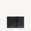 Verticale bifold-portemonnee voor heren uit de Monaco-collectie in zwart