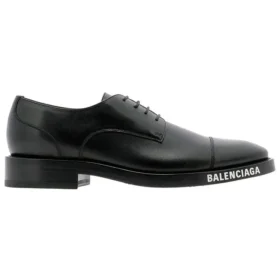 Veterschoenen met logo op de neus “Zwart” 590716WA7201000