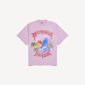 Vintage oversized T-shirt voor dames in oudroze