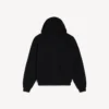 Vintage surfer-hoodie met rits voor heren in zwart