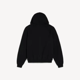 Vintage surfer-hoodie met rits voor heren in zwart