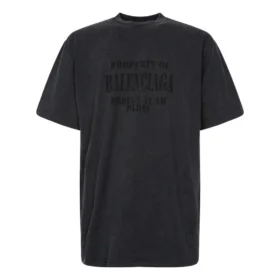 Vintage T-shirt met ruime pasvorm “Washed Black” 641675TMVH81055