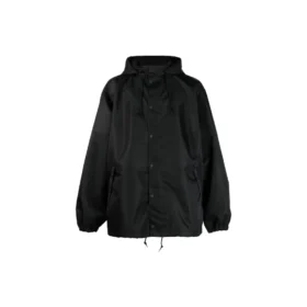 Windjas met capuchon en Tape Type-details “Black” 738762TLO251000