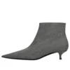 Wollen geruite laarzen met puntige neus “Grey” 579218W1SR01214