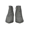 Wollen geruite laarzen met puntige neus “Grey” 579218W1SR01214