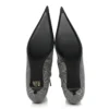 Wollen geruite laarzen met puntige neus “Grey” 579218W1SR01214