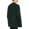 Wollen trui met ronde hals en logo over het hele oppervlak “Dark Green” 657400T15673050