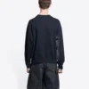 Worldwide Retail Therapy Sweatshirt met ronde hals “Washed Black Yellow” 676629TLVA91361