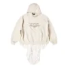 XXXL Hoodie met patches, oversized “Ecru” 720406TNVD99784