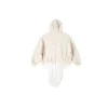 XXXL Hoodie met patches, oversized “Ecru” 720406TNVD99784