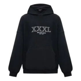 XXXL oversized Hoodie met overtrek “Zwart Wit” 713677TNVD91070