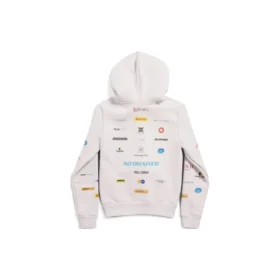 Zakelijke Engelse Hoodie met rits “Off White” 788243TQVH69016