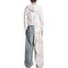 Zakelijke Engelse Hoodie met rits “Off White” 788243TQVH69016