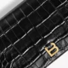 Zwart mobieltje-etui voor dames in Hourglass-model