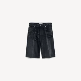 Zwarte Denim stay-press-short voor heren