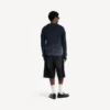 Zwarte Denim stay-press-short voor heren
