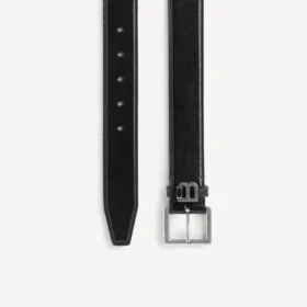 Zwarte Hourglass-riem voor heren