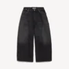 Zwarte jeans met gebogen pasvorm voor heren