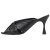 Zwarte slippers met kleine hoge hakken 617574WA2M01000