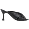 Zwarte slippers met kleine hoge hakken 617574WA2M01000
