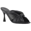 Zwarte slippers met kleine hoge hakken 617574WA2M01000