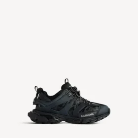 Zwarte Track-sneaker voor heren