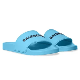 Zwembadslippers “Lichtblauw en zwart rubber” 565826W1S804001